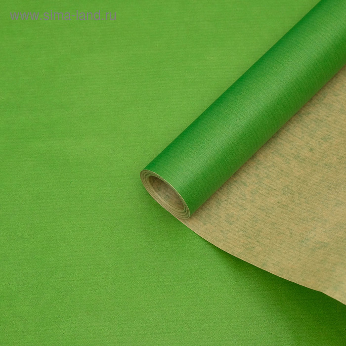 Бумага упаковочная крафт "Травяной", 0,6 х 10 м, 40 г/м² - Фото 1