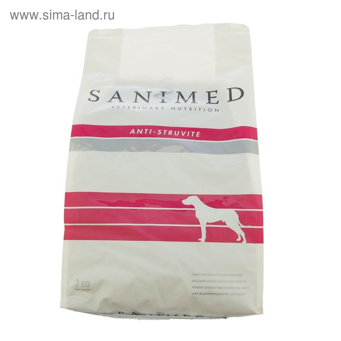 Сухие корма Struvite для собак. Голландский корм для собак. Корм для собак SANIMED (3 кг) Hypoallergenic LR для собак всех пород. Корм для собак струвит