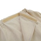 Полотенце на липучке килт для бани и сауны 150х75 см, мужской, льняной - Фото 3