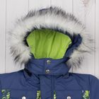 Куртка для мальчика "Снежок", рост 122 см, цвет синий/салатовый ДЗ-0014 - Фото 2
