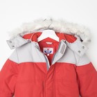 Куртка для мальчика "ТРОЯ", рост 110 см, цвет синий/красный/серый ДЗ-0039 - Фото 3
