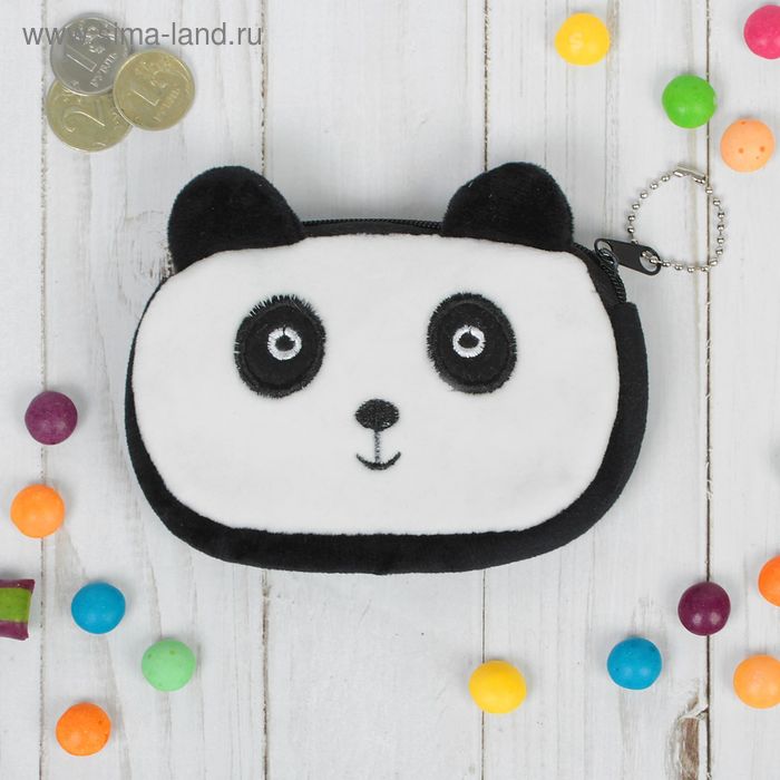 Кошелёк "Панда", чёрная спинка - Фото 1