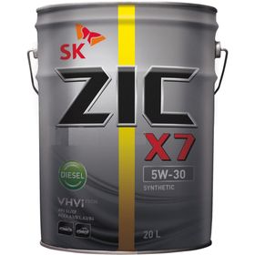 Масло моторное ZIC 5W-30 X7 Diesel CF/SL синтетика, 20 л