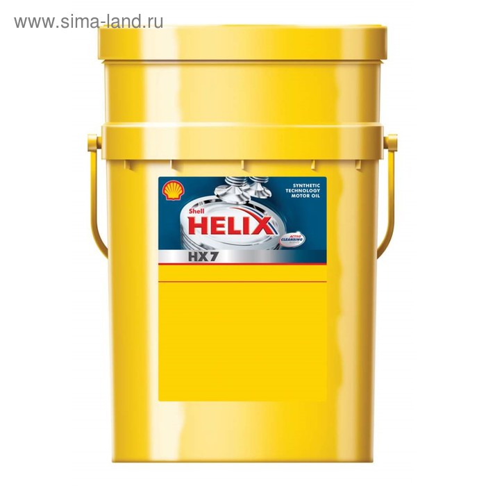 Масло моторное Shell Helix HX7, 5W-30, 550040426, 20 л - Фото 1
