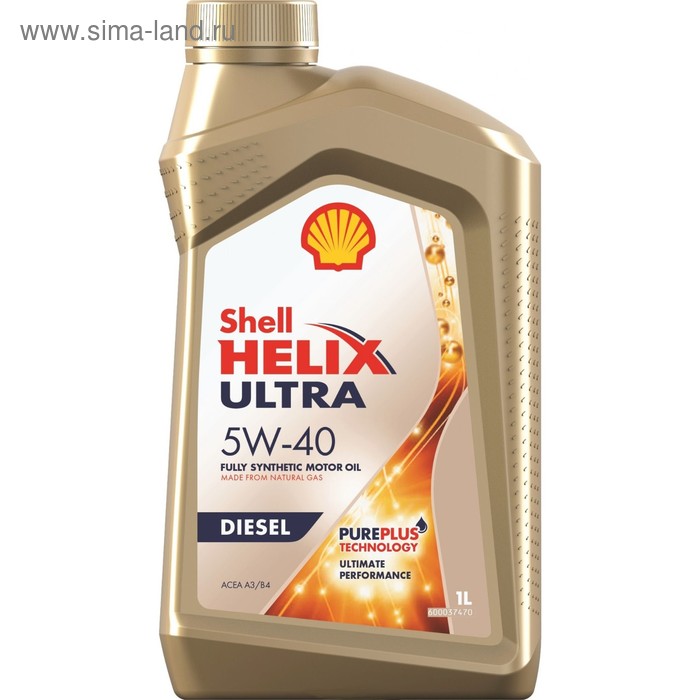 Масло моторное Shell Helix ULTRA DIESEL 5W-40, 550040552, 1 л - Фото 1