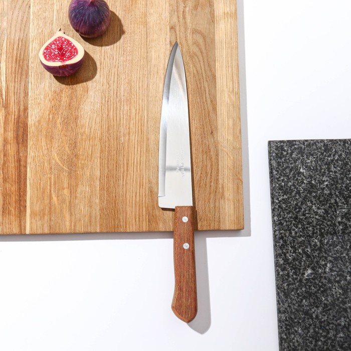 Нож кухонный поварской Universal, лезвие 20 см, сталь AISI 420, деревянная рукоять - фото 1908327741