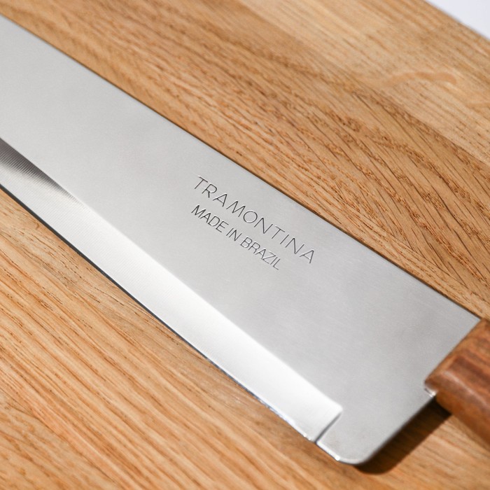 Нож кухонный поварской Universal, лезвие 22,5 см, сталь AISI 420, деревянная рукоять - фото 1908327745