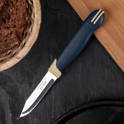 Нож кухонный TRAMONTINA Multicolor для овощей, лезвие 7,5 см, сталь AISI 420