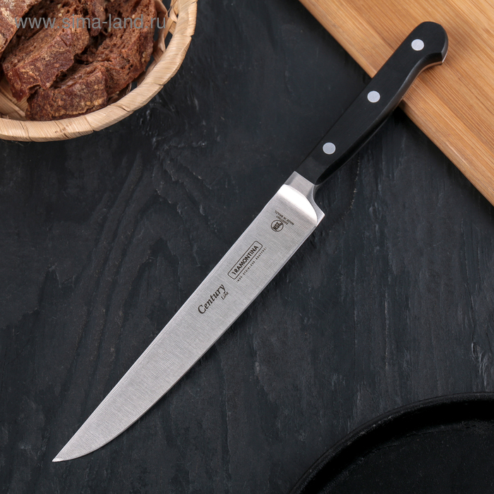 Нож кухонный Tramontina Century универсальный, лезвие 17,5 см, сталь AISI 420 - Фото 1