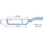 Сковорода чугунная гриль "ОПТИМА", 240 х 40 мм, ТМ BRIZOLL - Фото 4