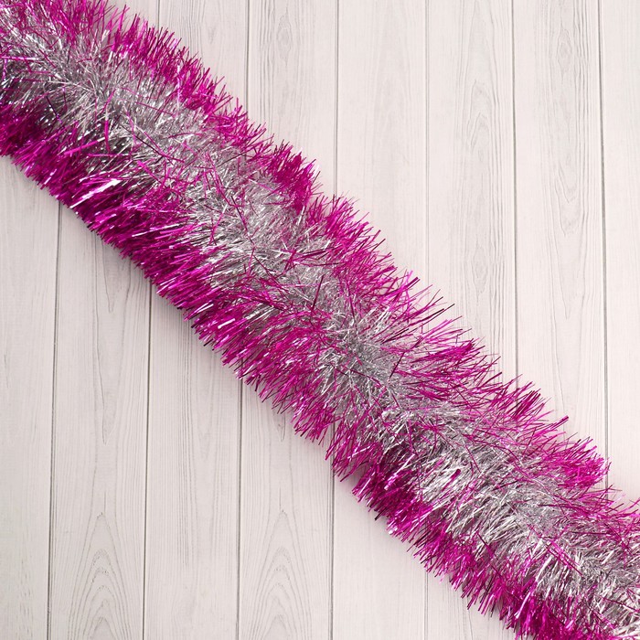 Мишура новогодняя «Зимнее волшебство. Алмаз», d=8.5 см, 200 см, МИКС - Фото 1