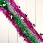 Мишура новогодняя «Зимнее волшебство. Бабочки», d=6 см, 200 см, МИКС - Фото 2