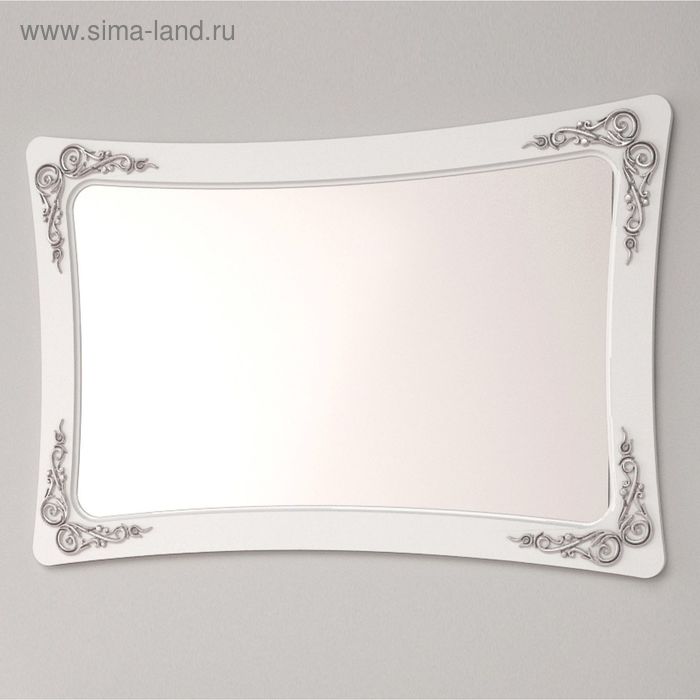 Зеркало Аделина Белый глянец/Серебро - Фото 1