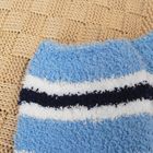 Носки махровые "Полоски", размер 19-25, цвет белый/синий - Фото 2