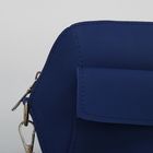 Сумка женская, отдел на молнии, наружный карман, регулируемый ремень, цвет синий - Фото 4