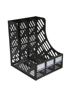 Лоток вертикальный, 3-х секционный, разборный, черный - Фото 1