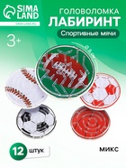 Головоломка «Спортивные мячи», цвета МИКС - Фото 1