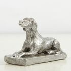Фигура "Собака" 6х8х4 серебро - Фото 2