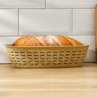 Хлебница плетеная, 3 л, 30,5×21×8 см, цвет микс - фото 318003907