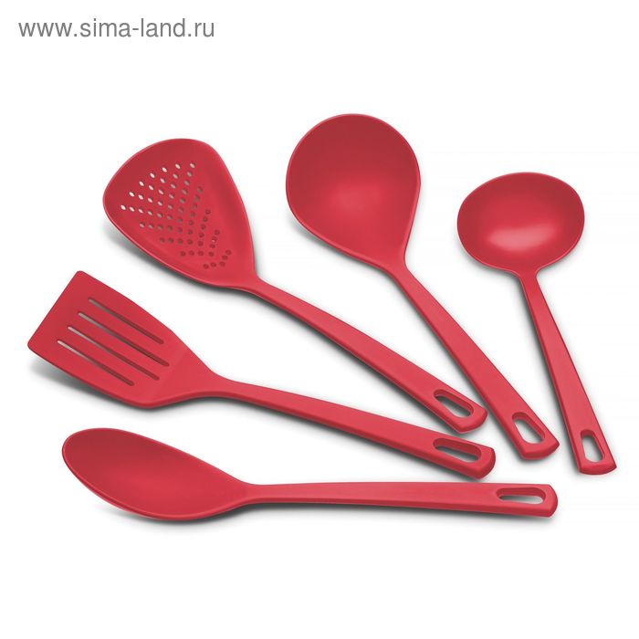 Кухонный набор красный 5 предметов - Фото 1
