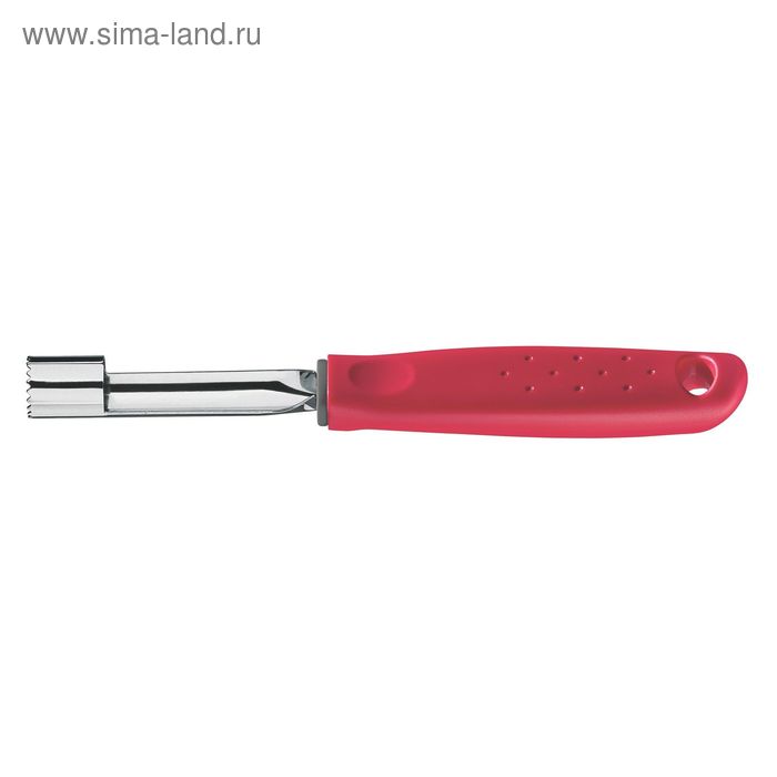 Нож для вырезания сердцевины яблок, цвет красный - Фото 1