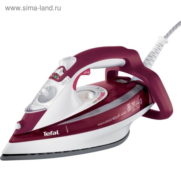 Утюг Tefal FV5535E0, 2600 Вт, керамическая подошва, автоматическое отключение, бородовый - Фото 1