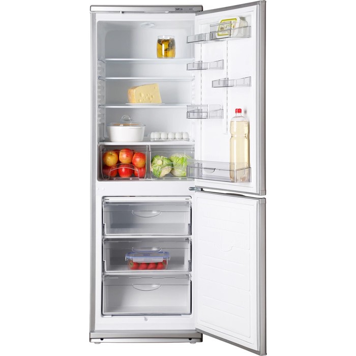 Холодильник "Атлант" ХМ 4012-080, двухкамерный, класс А, 320 л, серебристый