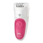 Эпилятор Braun SE 5531, 7 Вт, 2 скорости, 2 насадки, бело-розовый - Фото 1