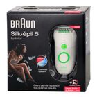 Эпилятор Braun SE 5580, 2 скорости, от сети, бело-зелёный - Фото 2