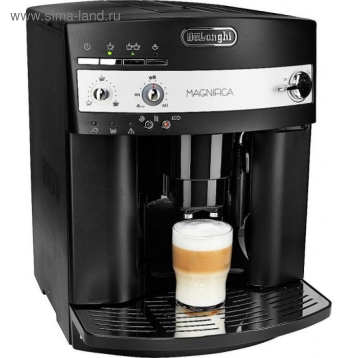 Кофемашина DeLonghi ESAM 3000.B, автоматическая, 1150 Вт, 1.8 л, чёрная - Фото 1