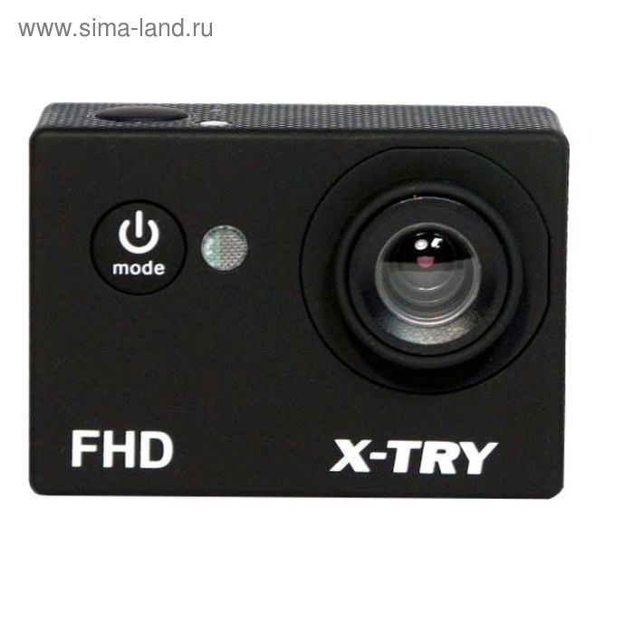 Экшн-камера X-Try XTC110, 1xCMOS, 8 Mpix, черная - Фото 1