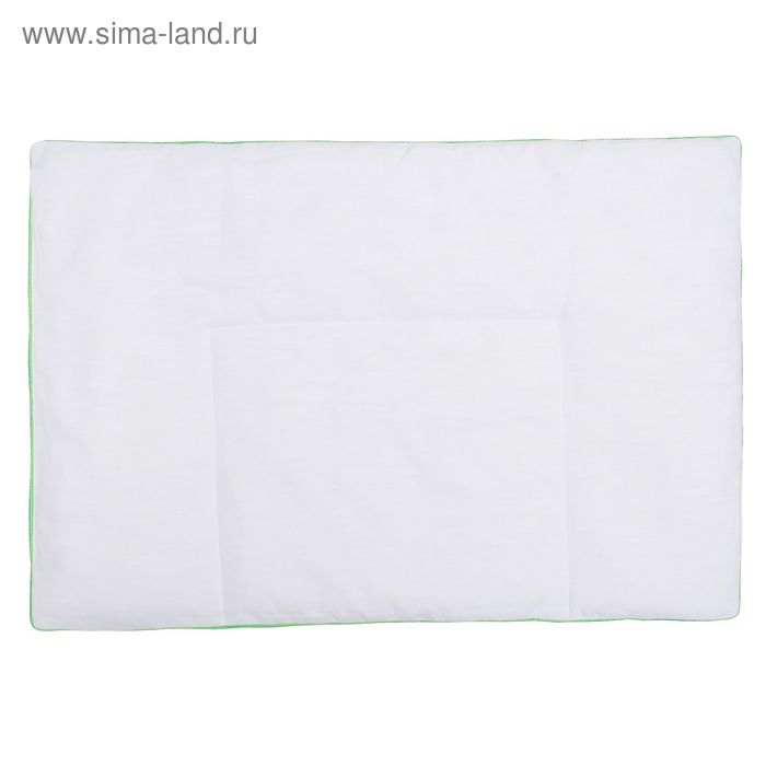 Подушка плоская Li-Ly 40х60см, цв.белый, бамбук/силикон.волокно, перкаль, хл100% - Фото 1