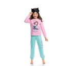 Пижама для девочек, рост 92 см, цвет розовый - Фото 1