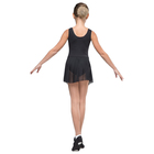 Костюм гимнастический "Репетиция" на лямке, юбка-сетка, размер 26, цвет чёрный - Фото 2