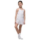 Костюм гимнастический "Адажио" на тонкой лямке, юбка-сетка, размер 26, цвет белый - Фото 1