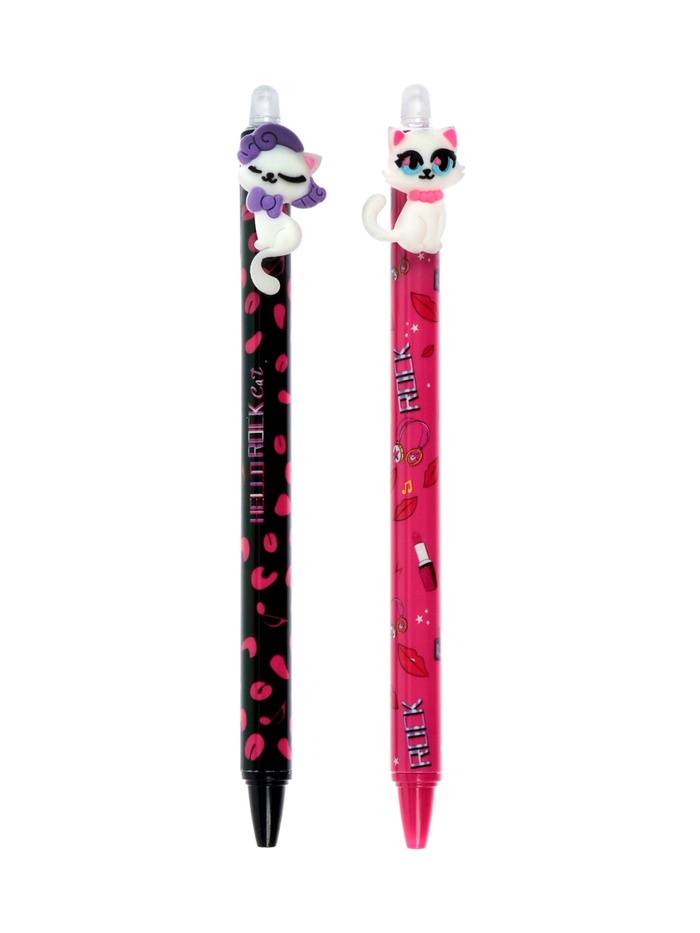 Стираемая ручка «Котики», гелевая, синий стержень, узел 0.5 мм, МИКС - Фото 1