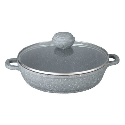 Cотейник Bekker Silver Marble, d=24 см