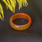 Кольцо гранёное «Сердолик» 6мм, размер МИКС (17-20) - Фото 1