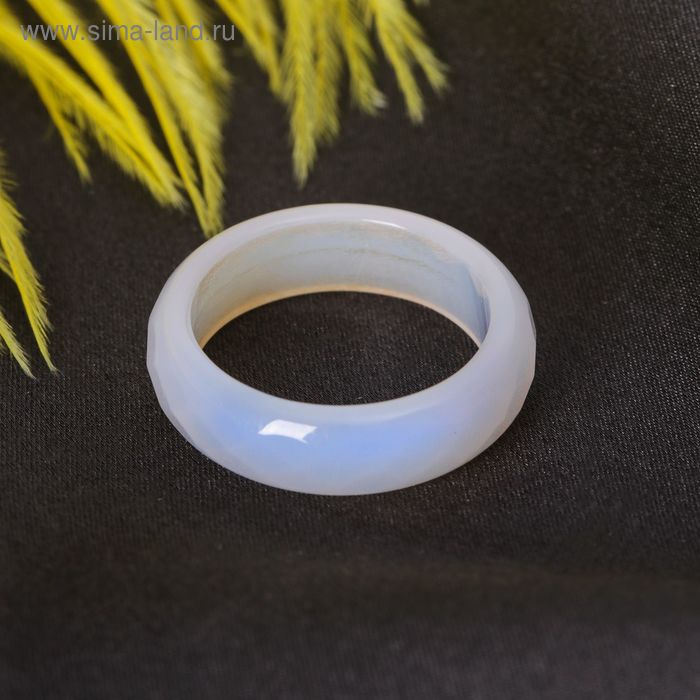 Кольцо гранёное «Агат бразильский» 6мм, размер МИКС - Фото 1