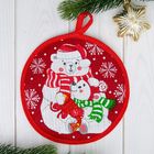 Набор прихваток "Сказочного Нового года!"- 2шт, 100% хлопок, 160 г/м2, ваф.полотно - Фото 4