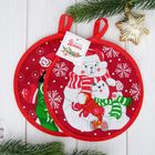 Набор прихваток "Сказочного Нового года!"- 2шт, 100% хлопок, 160 г/м2, ваф.полотно - Фото 6