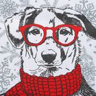 Набор полотенец "Стильные собаки" 61*37 см - 2шт, 100% хлопок, 160 г/м2, ваф.полотно - Фото 3