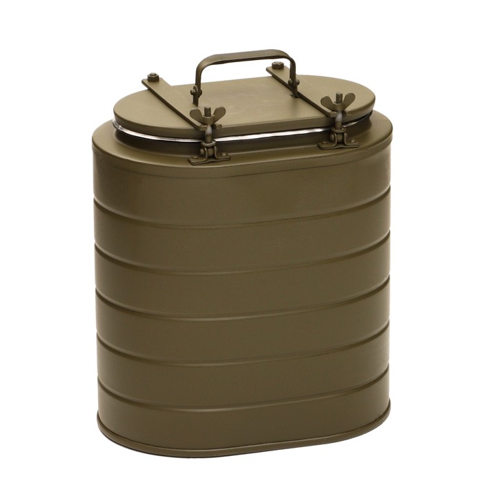 Термос армейский, 12 л, металл, с колбой из нержавеющей стали, зелёный - Фото 1