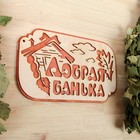 Табличка 2-слойная "Добрая банька", 30х17,5см - фото 8338778