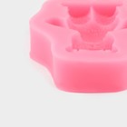 Молд Доляна «Мишка», силикон, 8×6,5 см, цвет розовый - Фото 4