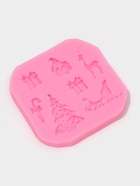 Молд для заливки «Новогодняя суета», силикон, 8×1.1 см, розовый - Фото 3