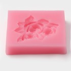 Молд Доляна «Букет роз», силикон, 4,5×5 см, цвет розовый - Фото 3