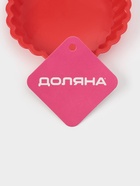 Форма для выпечки Доляна «Рифлёный круг», силикон, 11×2.5 см, красная - Фото 6