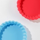 Форма силиконовая для выпечки Доляна «Рифлёный круг», 11×2,5 см, цвет МИКС - Фото 6