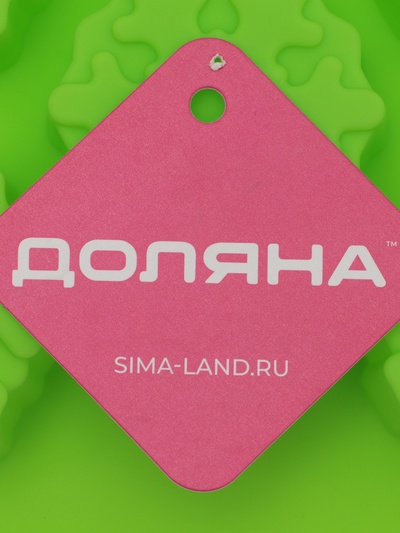 Форма для выпечки новогодняя Доляна «Снежинка», силикон, 30×17.5 см, 11 ячеек, салатовая